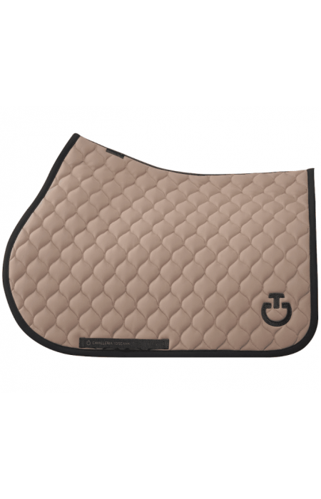 TAPIS DE SELLE CAVALLERIA TOSCANA noisette chiné - CIRCULAR QUILTED JERSEY